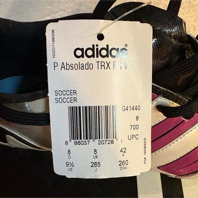adidas P Absolado TRX FG W Women's Soccer Cleats Silver D Width US Size 9.5