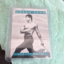 Score 1991 Dream Team Jose Canseco Oakland Athletics #441 Insert Baseball Card