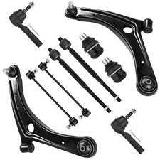 Front Kit Lower Control Arm Inner Outer Tie Rod End Sway Bar End Link Lower Ball
