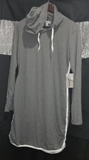 J For Justify Long-Sleeve Hooded Dress Size Large