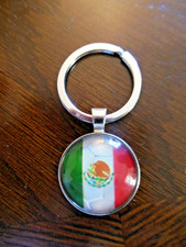 MEXICAN FLAG / Bandera De Mexico  Keychain  METAL  Free Shipping
