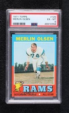 1971 Topps Merlin Olsen #125 PSA 6 HOF 0e1b