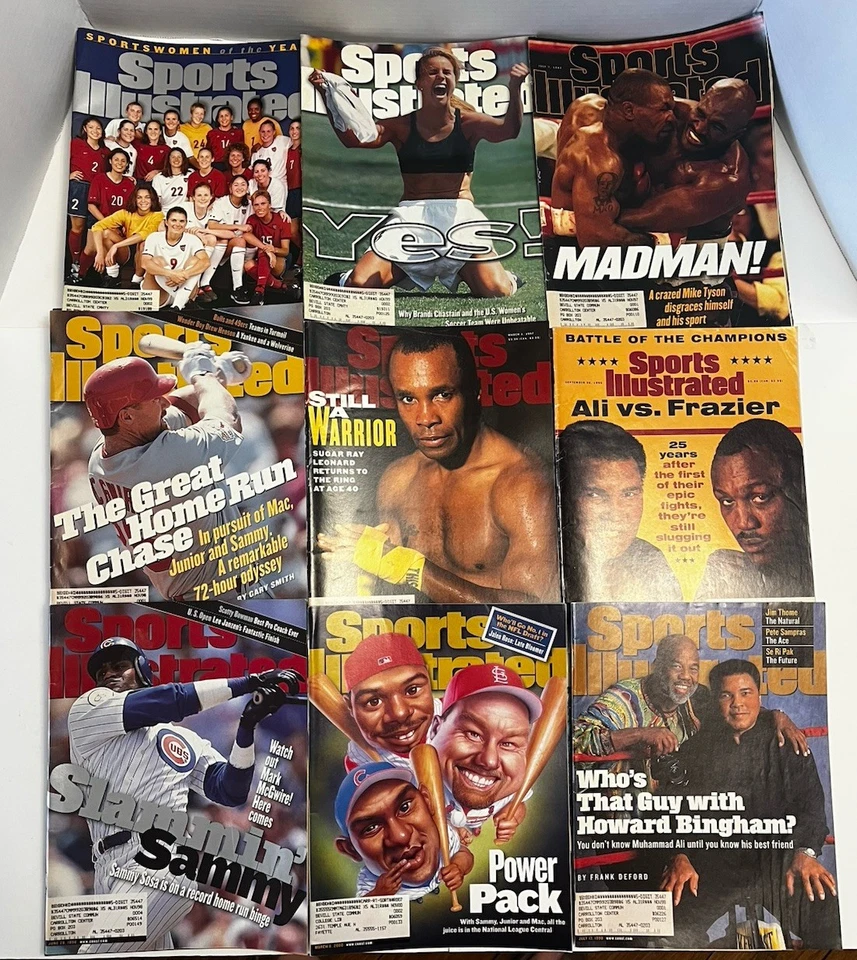 Lote de 46 revistas Sports Illustrated y 4 ESPN de colección años 90 Gretzky Tyson Deon Foto 3 de 4