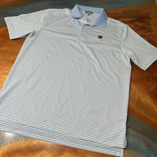 Peter Millar Polo Shirt Mens Large Summer Comfort Golf Pine Valley Golf Club