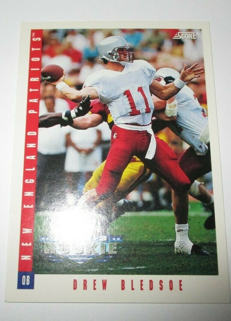 1993 Score Football Card Drew Bledsoe #308 Rookie | eBay