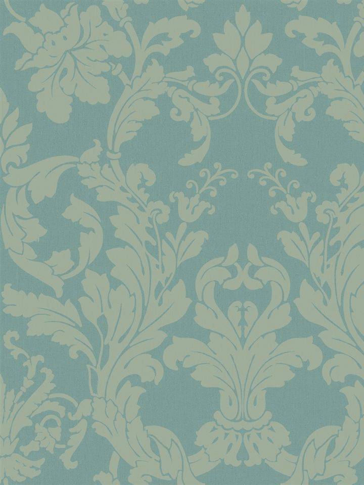 Damask Tiffany Blue Wallpaper