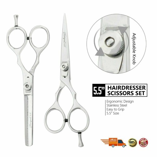 Juegos de tijeras de corte adelgazante de peluquería peluquería peluquería peinado de 5"" a 7 - Imagen 5 de 14