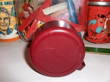 Vintage Maroon Lunchbox Thermos Cup,Fits All Aladdin Thermoses Use Cup #-112