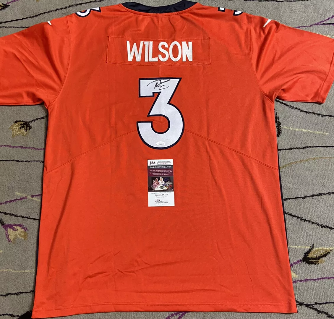 Russell Wilson Signed Autograph Auto Denver Broncos NFL Jersey JSA