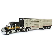 New DCP Kenworth W990 W/76” High Roof Sleeper &Wilson Livestock Quad Axle Trail