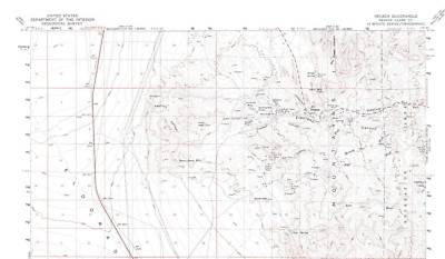 Nelson Quadrangle Nevada 1958 Topo Map USGS 15 Minute with Markings