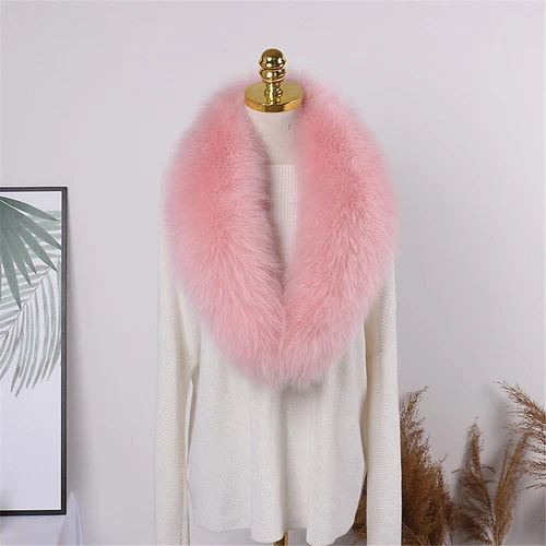 100CM Real Fox Fur Scarf Collar Women Winter Neck Warm Fox Scarves Unisex Shawl - Bild 17 von 47