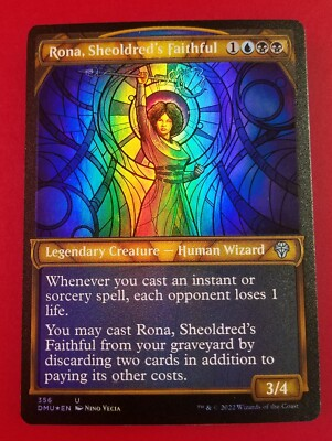 #ad 1x Rona Sheoldred#x27;s Faithful 356 FOIL Showcase Dominaria United MTG $2.00
