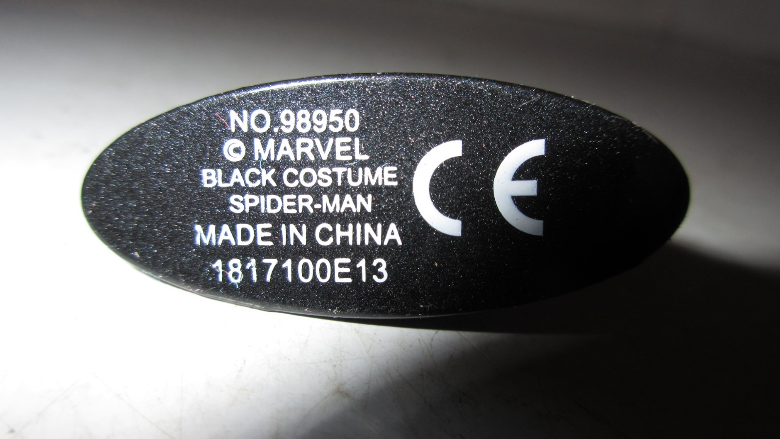 Nano Metal Figures Marvel Spider-Man Black Costume Nice Used 1 1/2" Toy 98950