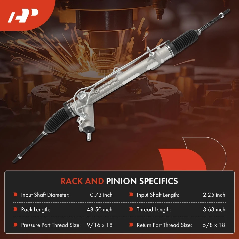 Conjunto de cremallera y piñón de dirección asistida para Ford Thunderbird 1989-1997 Mercury Foto 4 de 4