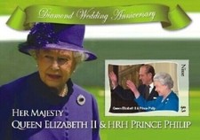 Niue 2007 - Queen Elizabeth II Diamond Wedding Anniversary Miniature Sheet MNH