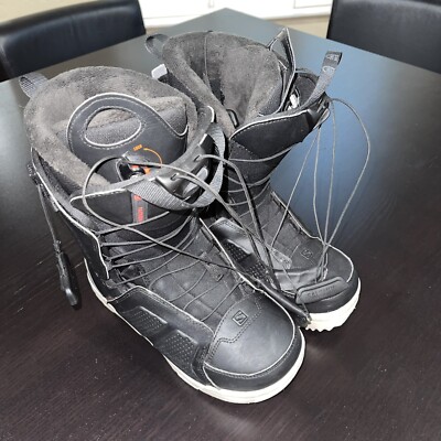 Salomon Faction Snowboard Boots Mens 7.5 US 40 EU Black Red 398792