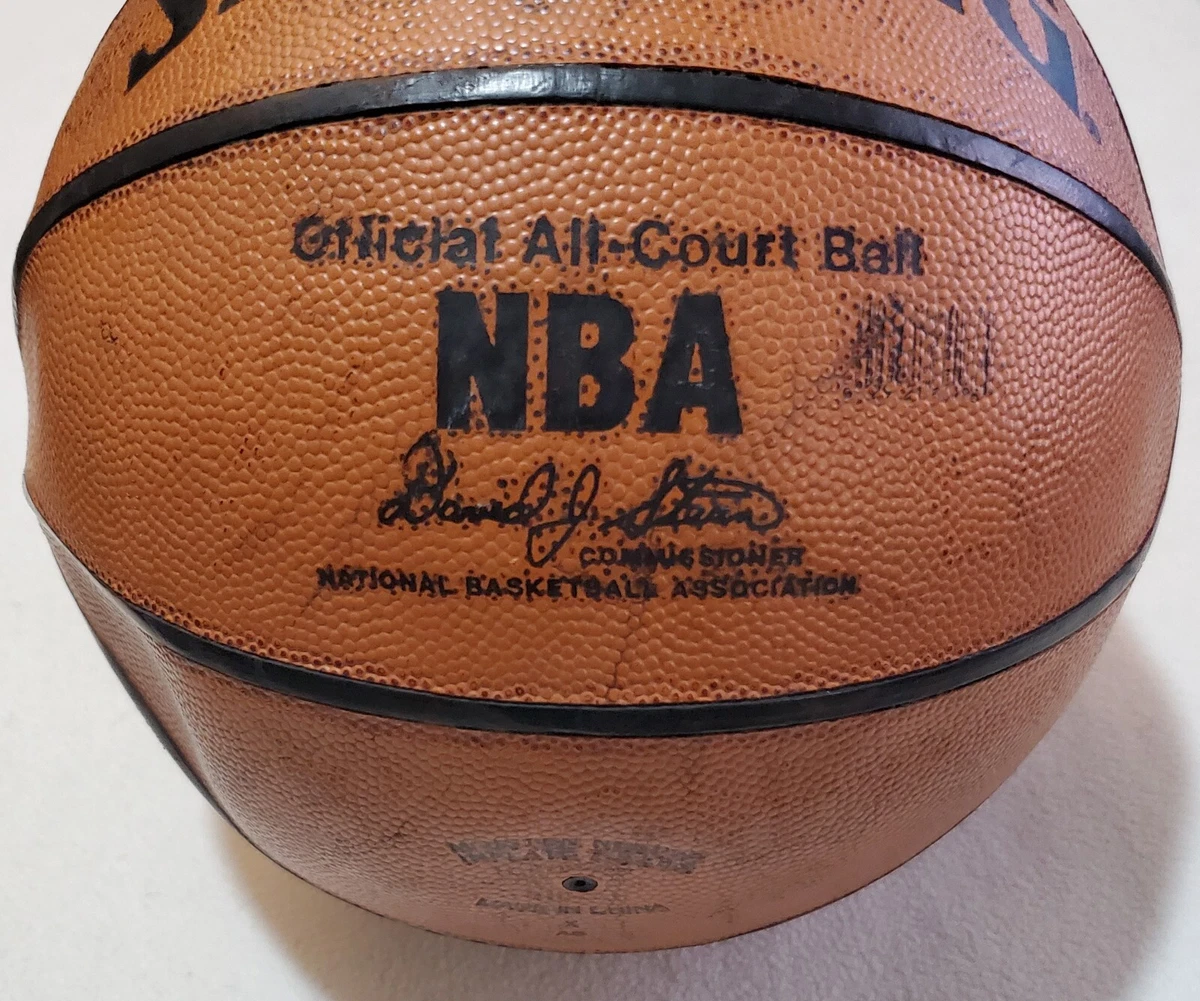 David Stern NBA Commisioner Signed Spalding NBA Leather Basketball 152138