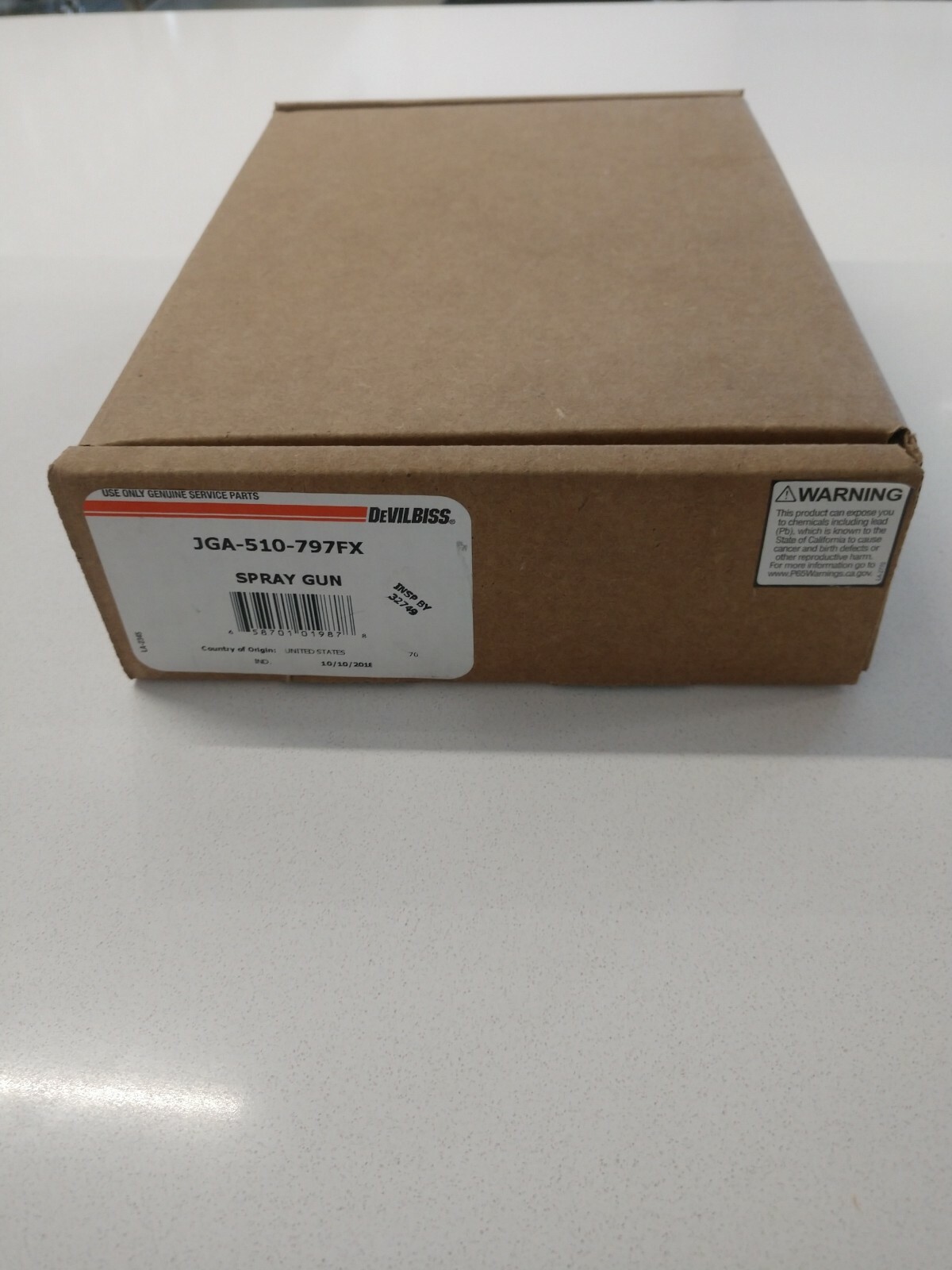 Devilbiss JGA510 Spray Gun w/797 air cap and FX spray nozzle eBay