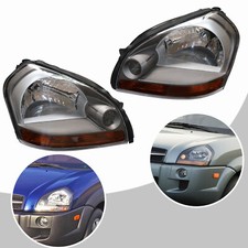 For 2005 2006-2008 2009 Hyundai Tucson Headlights Lamp Assembly Pair Headlamps