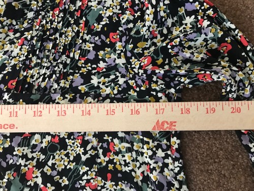 Anthropologie MAEVE Matilda Shirt size XS Ditzy Floral Pintucked Long Sleeve - Picture 8 of 16