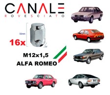 16 bulloni DADI RUOTA ALFA ROMEO 75 GIULIETTA 90 Alfetta AUTO PER CERCHI