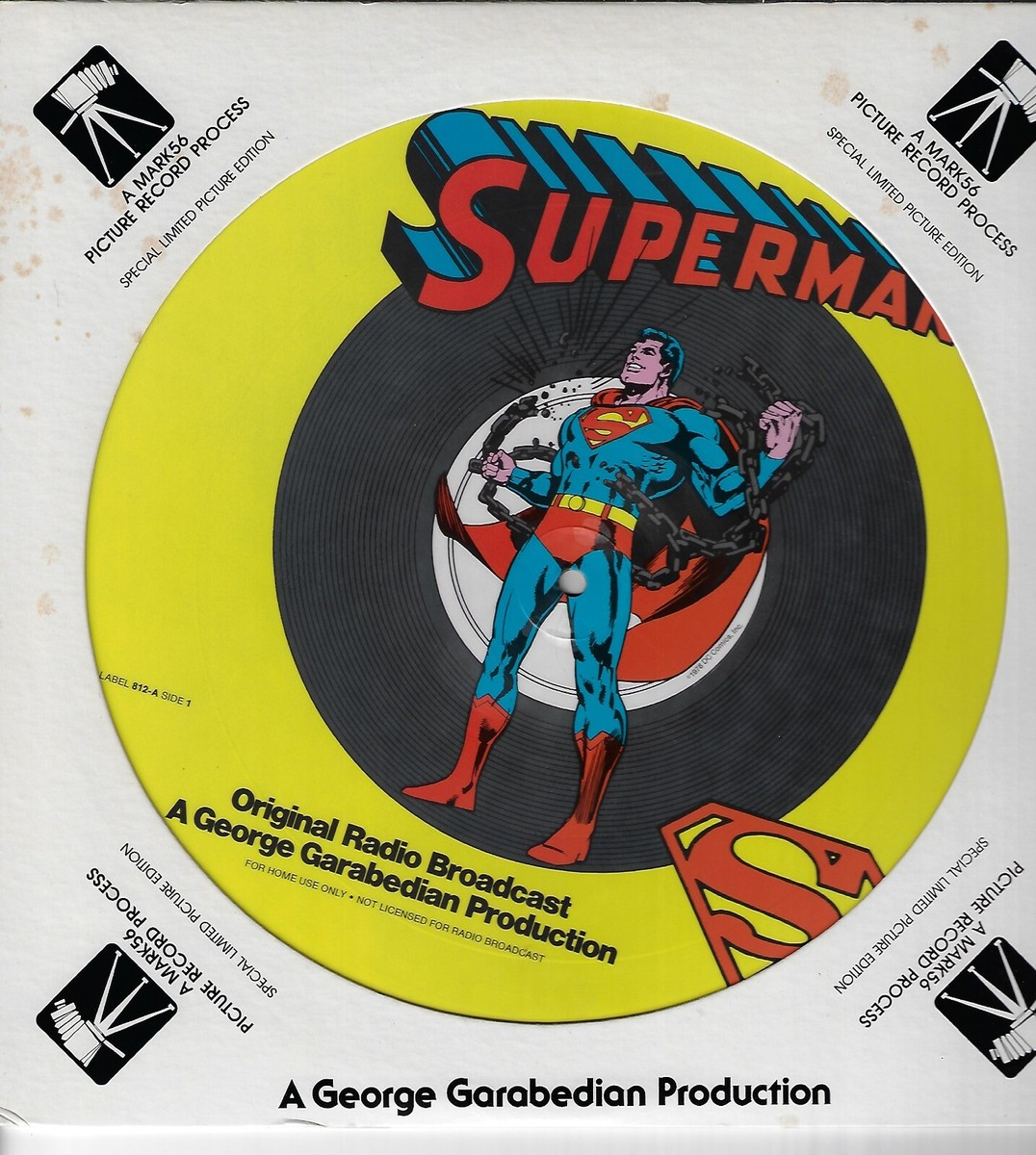 SUPERMAN / ORIGINAL RADIO BROADCAST / VINYL RECORD PICTURE DISC | eBay