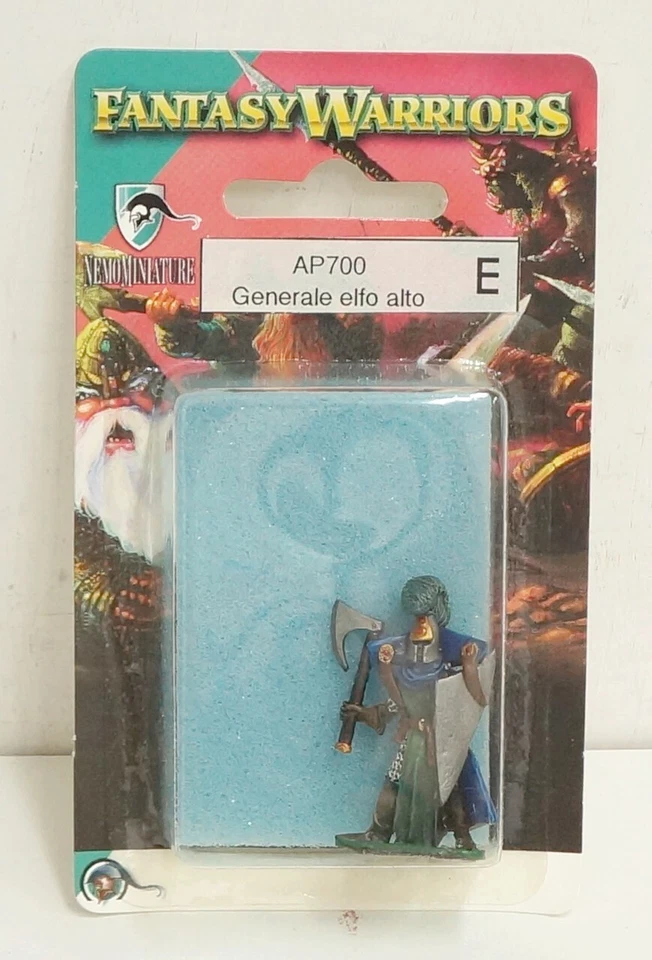 Fantasy Warriors: Generale Elfo Alto AP700. Miniature in Metallo Dipinte. Col...