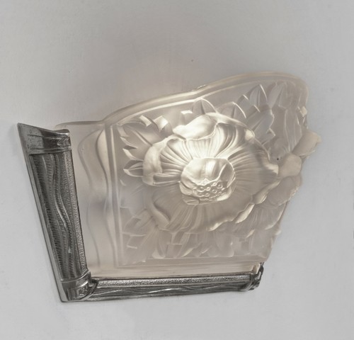 Henri Mouynet & Verdun : a pair of French 1930 Art Deco wall sconces France - Picture 5 of 11
