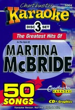 MARTINA McBRIDE Chartbuster Country Karaoke 5064 CD G In Case With Song List
