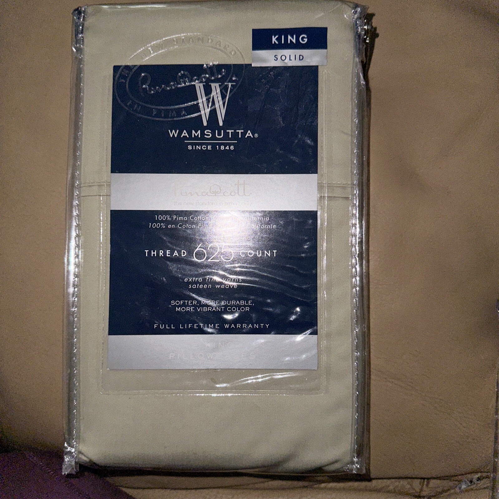 New Wamsutta 625 Thread Count KING or STANDARD/QUEEN Pillowcases PIMA