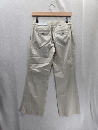 NWT Ann Taylor LOFT Julie Curvy Flare Beige Petite Pants Size- 2P - Afbeelding 1 van 10