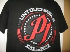 WEAR AUTHENTIC THE UNTOUCHABLES AJ TYLES BLACK T SHIRT LARGE