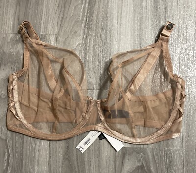 Ann Summers The Palazzo Bra - Non Pad Fuller Bust Plunge Size 40GG New With Tags