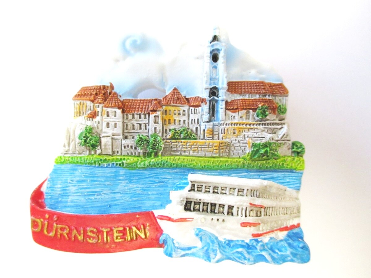 Magnet Dürnstein ship banner 6 cm, souvenir Austria Austria, NEW