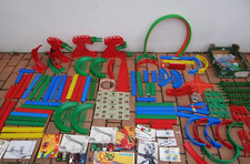 XXL Darda Motor Bahn +100 Teile Schienen Zubehör Sammlung 9 Fahrzeuge 80er Jahre