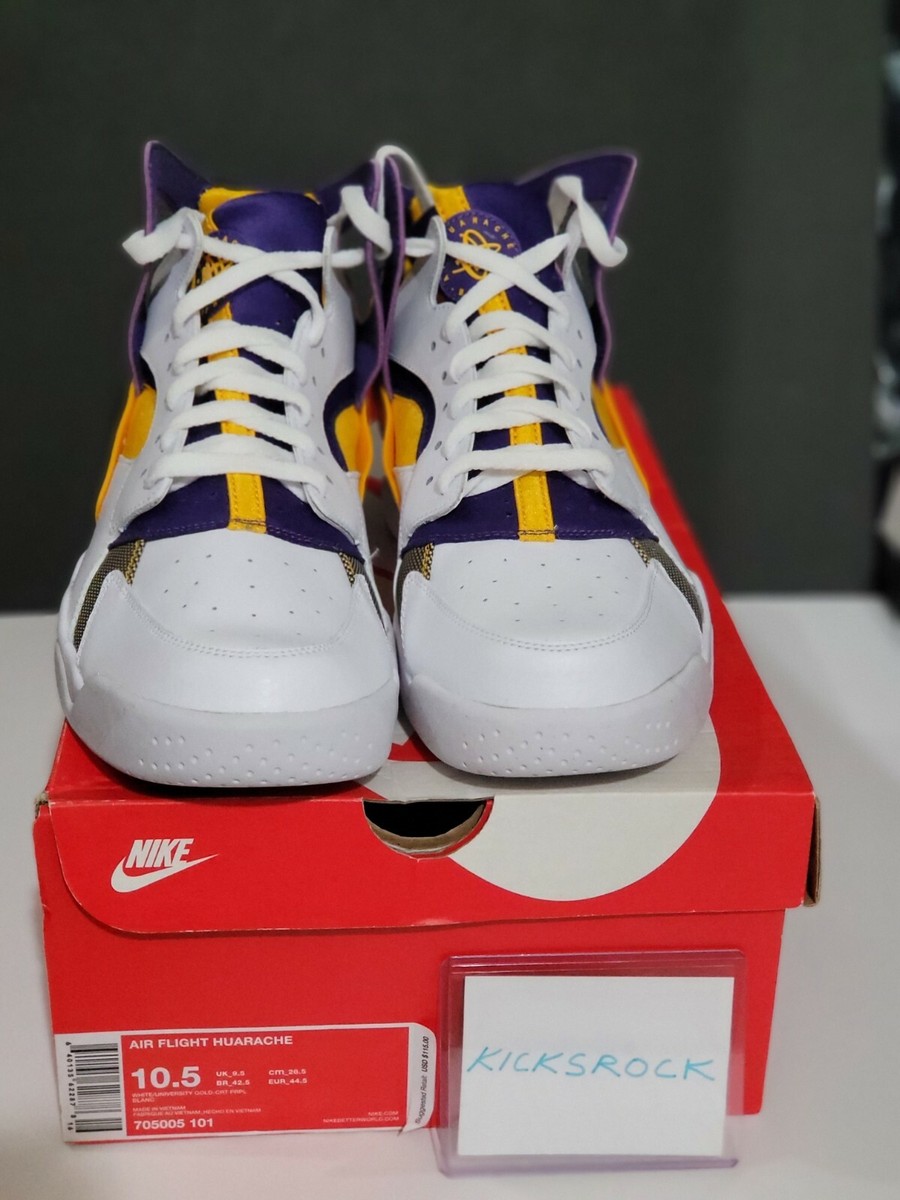 Air Flight Huarache Nike Basketball Lakers Kobe size 10.5 DS