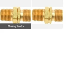 2 Pack MR. HEATER F276152 1/4 In. MPT x 9/16 In. LHMT Brass Male Pipe Fitting