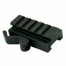 Quick Release .5" Low Profile Riser QR Block Mount for Picatinny / Weaver Rail