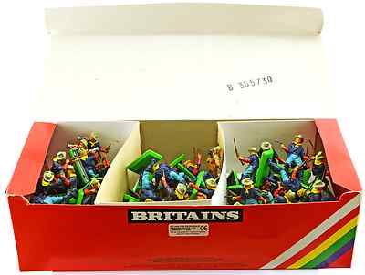 Britains Deetail 7th Cavalry 1st Vers mint counter pack 7490 POSES VARY 48 figs