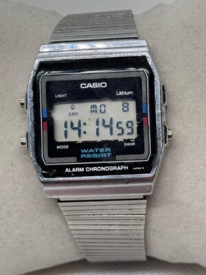 Casio Lithium Alarm Chronograph Vintage Watch A156W Module 590