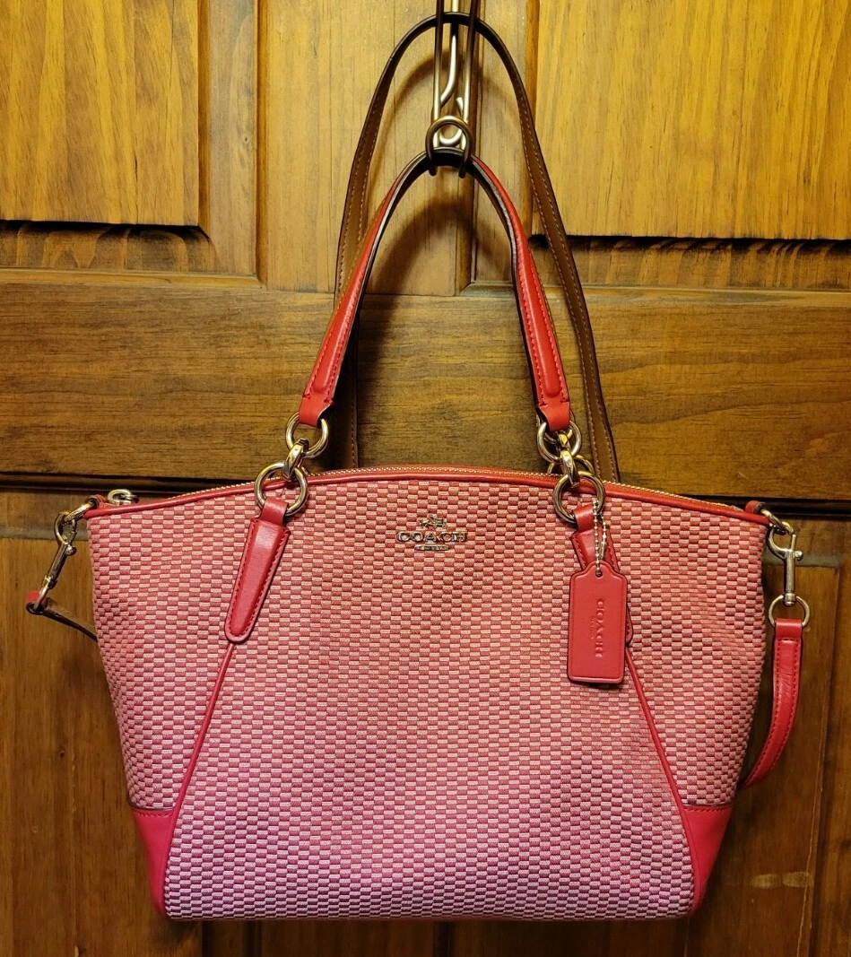 Coach Pink Leather Small Kelsey Satchel Coach