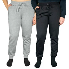 GOLBERG Women's Athleisure Jogger Sweatpants - Black or Gray - S M L XL XXL
