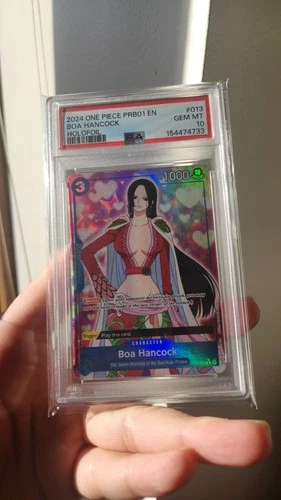 One Piece ST03-013 Boa Hancock PRB01 Alternate Alt Art HoloFoil Foil PSA 10