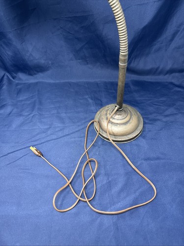 Antique Industrial FARIES Goose Neck Bench Lamp Base Marked Faries WORKS!! - Picture 17 of 24