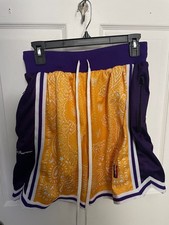 Collect  Select LA Lakers Home Paisley Swingman Shorts Medium
