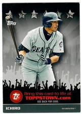 2009 Topps - Toppstown Redemption Code Cards Ichiro Suzuki #TTT16 B241