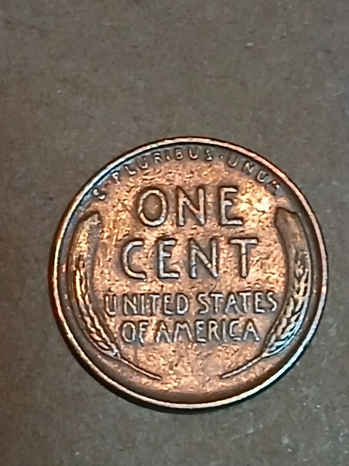 Lincoln Wheat 1939 centavo de cobre sin marca de ceca L toque borde error Foto 3 de 3