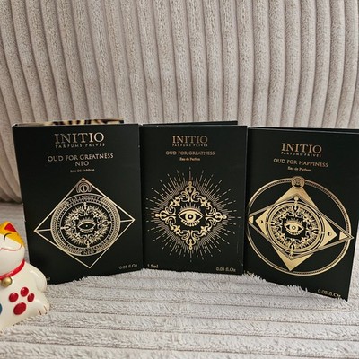 NIB! Initio Parfums Privés Oud Collection Samples x3   Greatness, Neo, Happiness