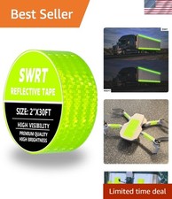 Reflective Tape 2 Inch x 30 Feet Waterproof Green Safety Conspicuity Tape